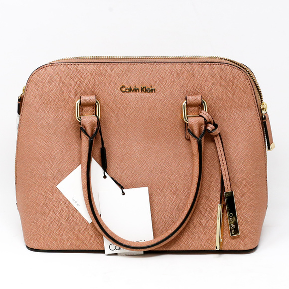 Calvin Klein Handbags - Calvin Klein Josie Medium Satchel Deep Blush